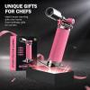imageRAVS Butane Torch Lighter Refillable Cooking Torch with Safety Lock and Adjustable Flame Creme Brulee Torch for Baking BBQ White Mini Torch for Cooking Gifts for Women Butane Gas Not IncludedPink