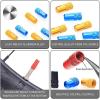 image6Pcs Bike Presta Valve Caps Schrader Tire Valve Stem Caps Anodized Aluminum Alloy Bike Tire Valve Caps Dust Covers for MTB Road Racing Bicycle French Presta Valve Caps Gold
