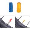 image6Pcs Bike Presta Valve Caps Schrader Tire Valve Stem Caps Anodized Aluminum Alloy Bike Tire Valve Caps Dust Covers for MTB Road Racing Bicycle French Presta Valve Caps Gold