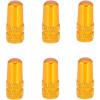 image6Pcs Bike Presta Valve Caps Schrader Tire Valve Stem Caps Anodized Aluminum Alloy Bike Tire Valve Caps Dust Covers for MTB Road Racing Bicycle French Presta Valve Caps Gold