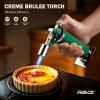imageRAVS Butane Torch Lighter Creme Brulee Torch with Adjustable Flame Kitchen Torch for Baking BBQ DIY Christmas Gifts Stocking Stuffers Gifts for Women Orange Butane Gas Not IncludedEmerald Green