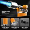 imageRAVS Butane Torch Lighter Kitchen Torch with Adjustable Flame Cooking Torch for Creme Brulee BBQ DIY Christmas Gifts Stocking Stuffers Gifts for Women Brown Butane Gas Not IncludedSunset Orange