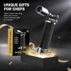 imageRAVS Butane Torch Lighter Kitchen Torch with Adjustable Flame Cooking Torch for Creme Brulee BBQ DIY Christmas Gifts Stocking Stuffers Gifts for Women Brown Butane Gas Not IncludedBlack