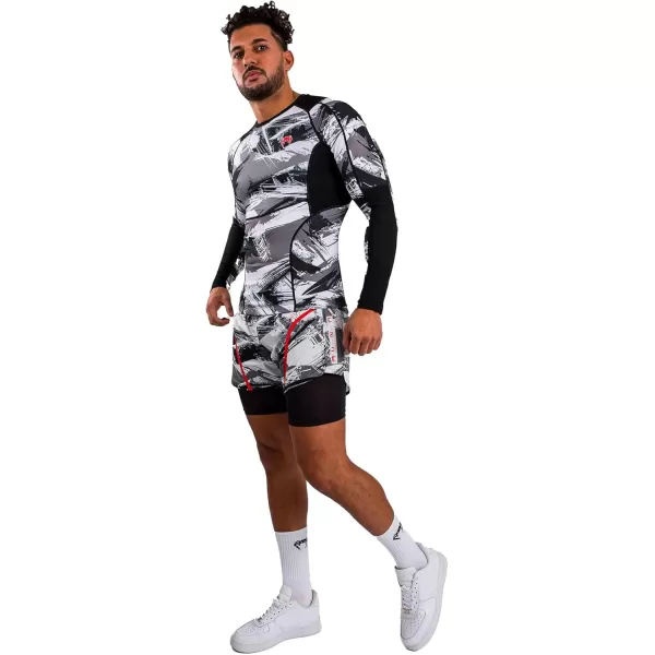 imageVenum Electron 30 Rashguard  Long SleevesGreyRed