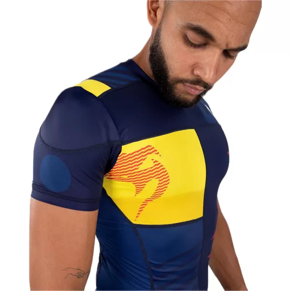 imageVenum Mens Sport 05 Rashguard Short SleevesBlueYellow