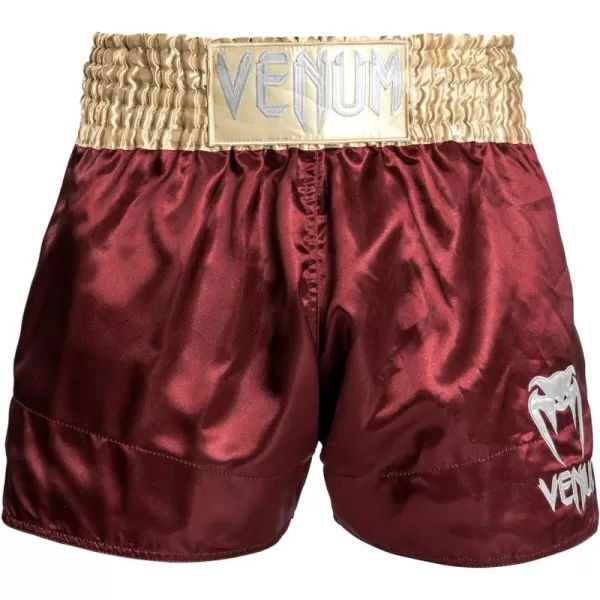 imageVenum Classic Muay Thai ShortsBurgundyGoldWhite