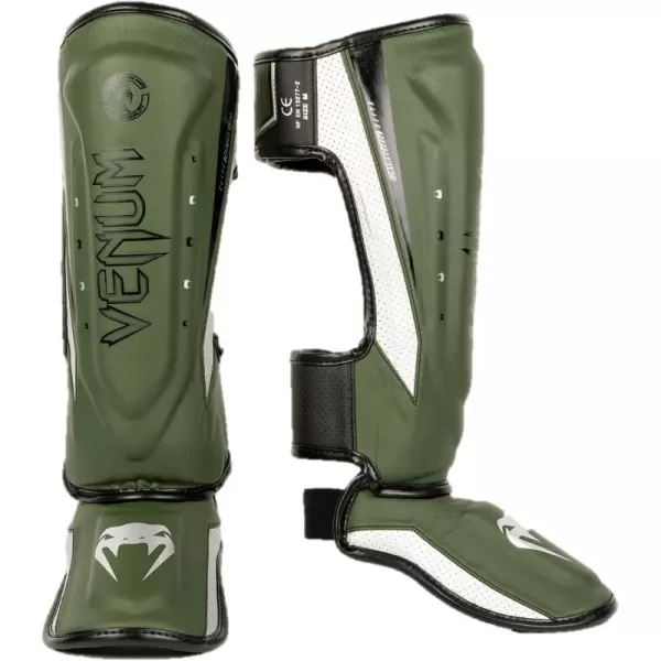 imageVenum Venum Elite Evo Shin GuardsKhakiSilver