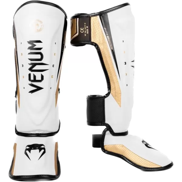 imageVenum Venum Elite Evo Shin GuardsWhiteGoldBlack