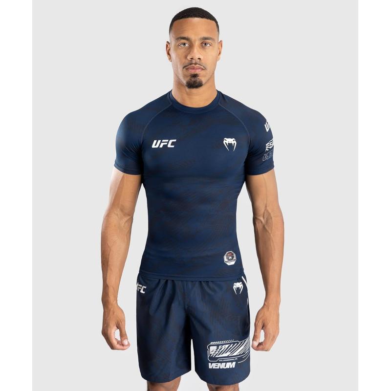 imageVenum UFC Fusion Fight Week Mens Performance Short Sleeve RashguardOceanic Blue