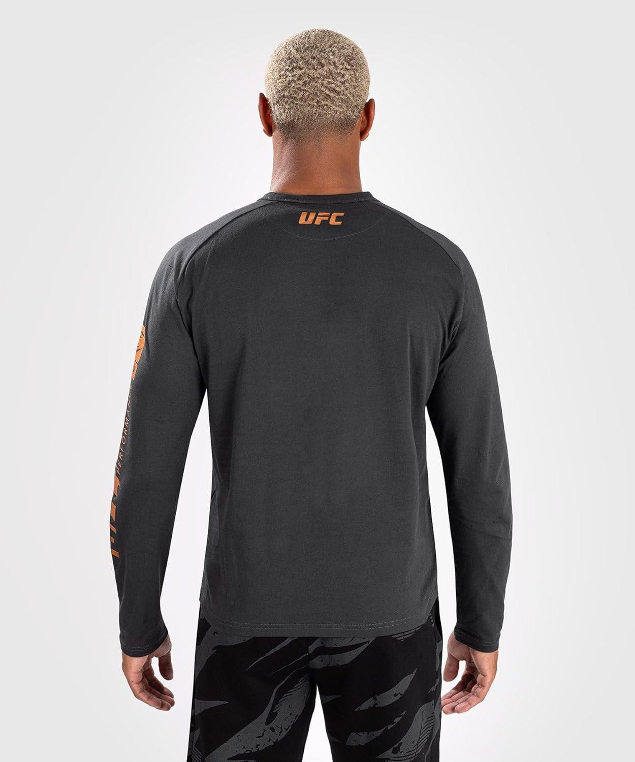 imageVenum Mens UFC Adrenaline Fight Week Mens Long Sleeve TShirtCharcoal Grey