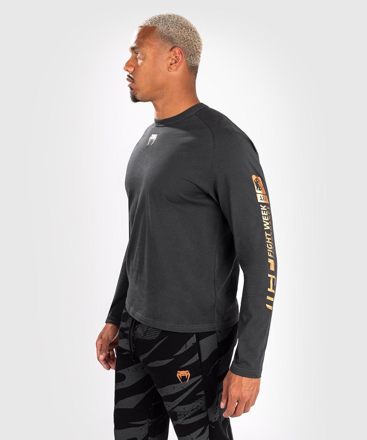 imageVenum Mens UFC Adrenaline Fight Week Mens Long Sleeve TShirtCharcoal Grey