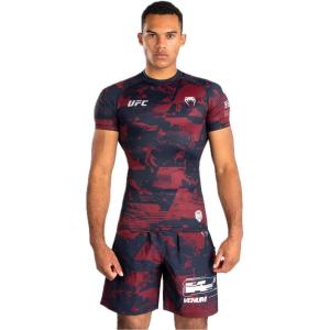 imageVenum Mens UFC Zenith Mens Authentic Fight Week Performance RashguardNavy BlueBurgundySilver