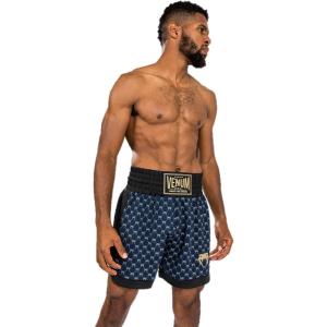 image:imageVenum Mens Venum Monogram Boxing ShortBlackNavy Blue