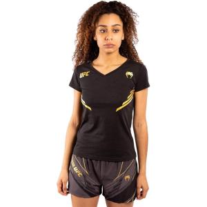 image:imageVenum Womens UFC Venum Replica Womens TShirt  BlackGoldBlackGold