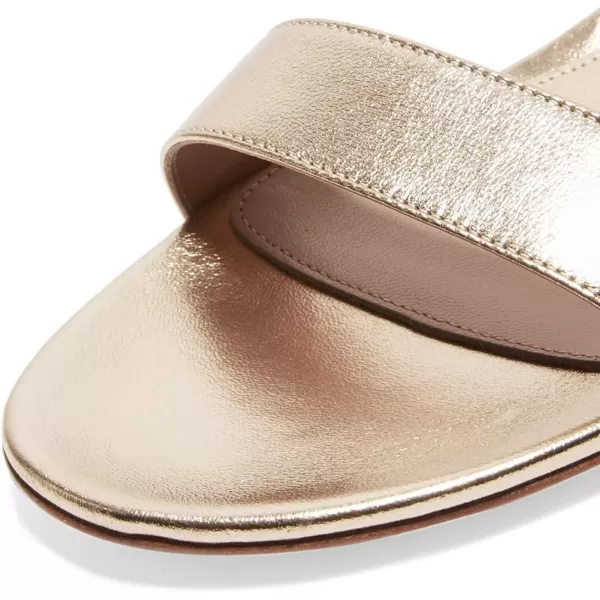 imageFSJ Women Ankle Strap Flats Sandal Open Toe Chunky Low Heel Comfortable Walking Shoes Size 415 USGold