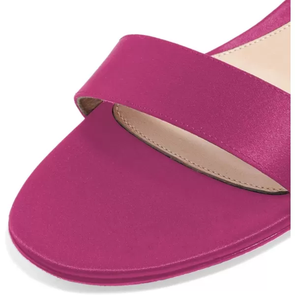 imageFSJ Women Ankle Strap Flats Sandal Open Toe Chunky Low Heel Comfortable Walking Shoes Size 415 USPink