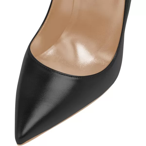imageFSJ Women Gorgeous Pointed Toe High Stiletto Heel Pumps Slip On Glossy Party Prom Evening Date Shoes Size 416 USBlack Matte
