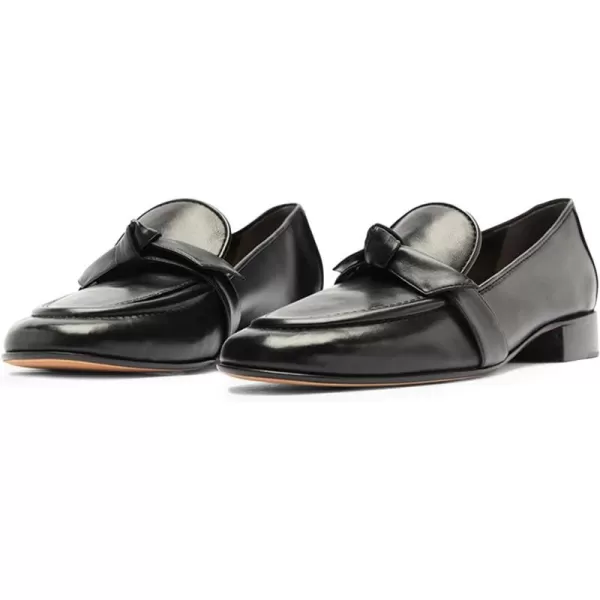 imageFSJ Women Comfy Round Toe Block Low Heel Flat Loafers Fashion Slip On Casual Walking Ladies Shoes Size 415 USBlack