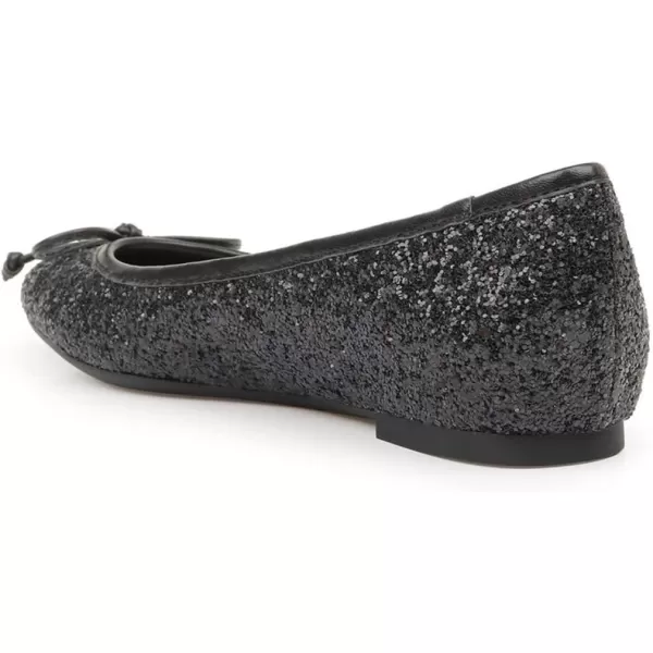imageFSJ Women Cute Glitter Ballet Round Toe Flats Bowknot Decor Comfort Loafer Slip On Flat Formal Casual Evening Prom Dress Shoes Size 415 USBlack