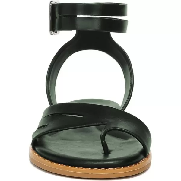 imageFSJ Women Flat Sandals Toe Ring Open Toe Ankle Strap Flip Flops Summer Comfort Beach Walking Shoes Size 416 USGreen