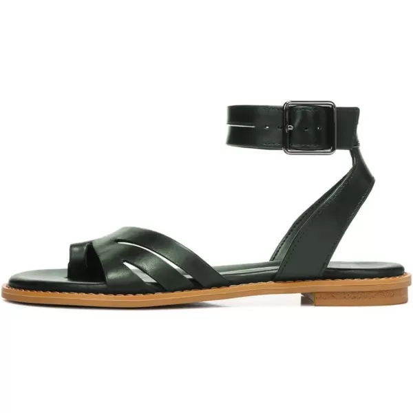 imageFSJ Women Flat Sandals Toe Ring Open Toe Ankle Strap Flip Flops Summer Comfort Beach Walking Shoes Size 416 USGreen