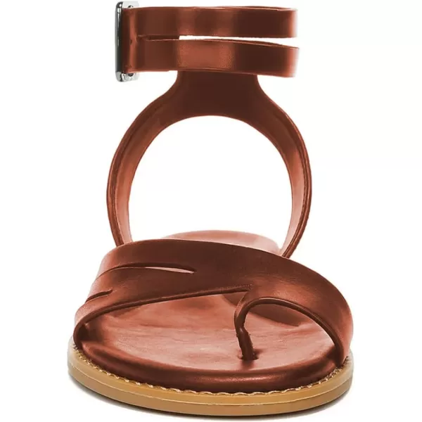 imageFSJ Women Flat Sandals Toe Ring Open Toe Ankle Strap Flip Flops Summer Comfort Beach Walking Shoes Size 416 USMaroon