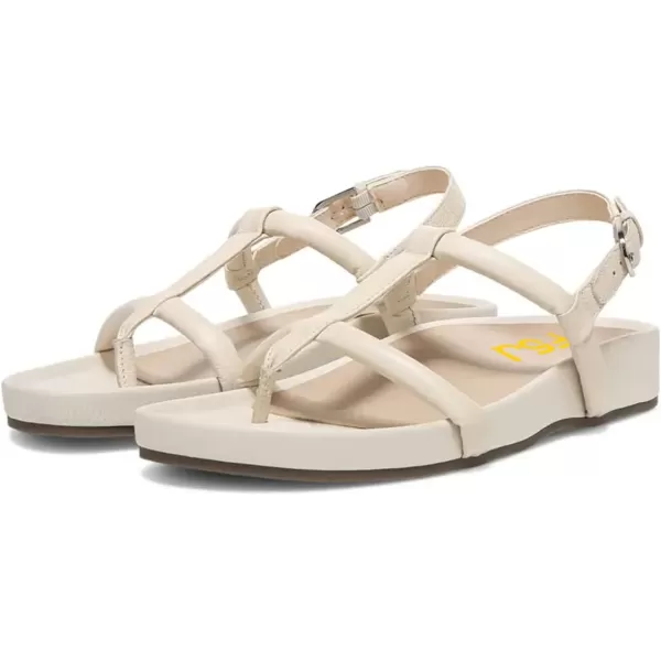 imageFSJ Women Classic Open Toe Thong Sandals Thick Sole Comfy Summer Beach Holiday Casual Walking Flat Shoes Size 415 USBeige