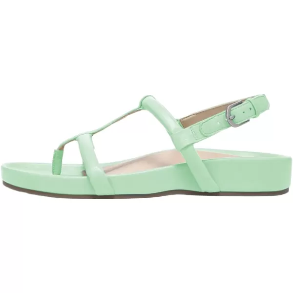 imageFSJ Women Classic Open Toe Thong Sandals Thick Sole Comfy Summer Beach Holiday Casual Walking Flat Shoes Size 415 USPale Green