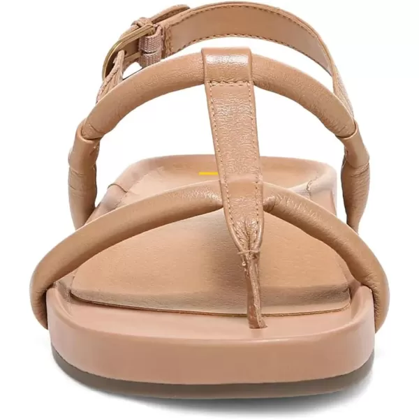 imageFSJ Women Classic Open Toe Thong Sandals Thick Sole Comfy Summer Beach Holiday Casual Walking Flat Shoes Size 415 USSandy Brown