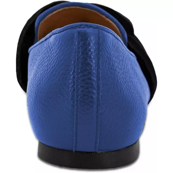 imageFSJ Women Comfort Closed Round Toe Slip On Loafers Flat Heel Soft Insole Ladies Casual Daily Shoes Size 415 USBlue