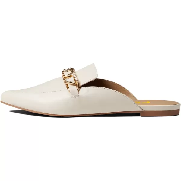 imageFSJ Women Fashion Closed Pointed Toe Chain Flat Mules Comfy Slip On Casual Backless Loafers Slides Shoes Size 415 USBeige