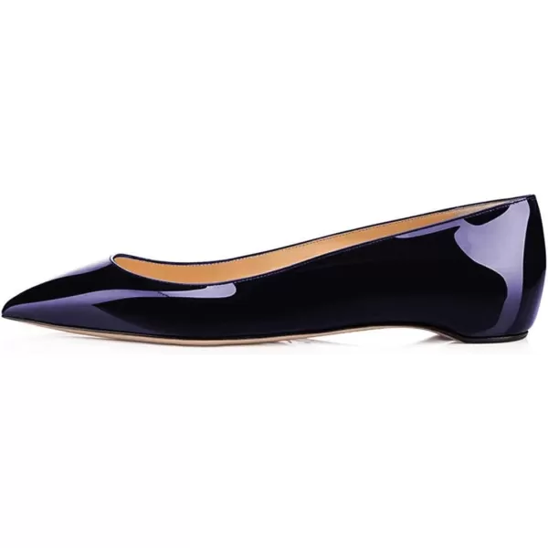 imageFSJ Women Novelty Pointed Toe Pumps Slip On Multicolored Flats Summer Holiday Casual Dress Shoes Size 415 USDark Slateblue