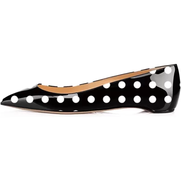 imageFSJ Women Novelty Pointed Toe Pumps Slip On Multicolored Flats Summer Holiday Casual Dress Shoes Size 415 USDots