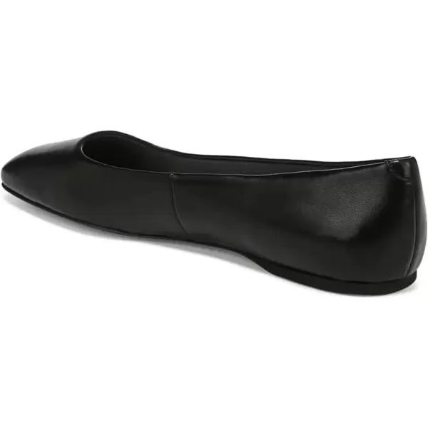 imageFSJ Women Square Closed Toe Flats Comfortable Soft Leather Ballet Flats Solid Slip On Daily Office Casual Shoes Size 415 USBlack