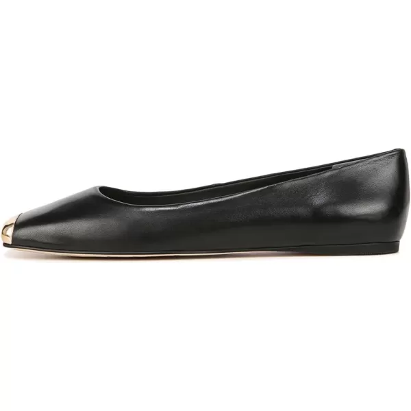 imageFSJ Women Square Closed Toe Flats Comfortable Soft Leather Ballet Flats Solid Slip On Daily Office Casual Shoes Size 415 USBlack Captoe