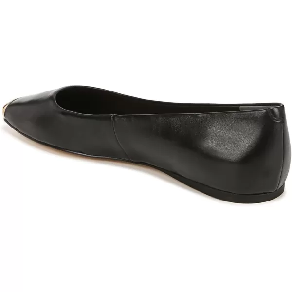 imageFSJ Women Square Closed Toe Flats Comfortable Soft Leather Ballet Flats Solid Slip On Daily Office Casual Shoes Size 415 USBlack Captoe