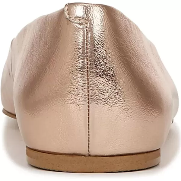 imageFSJ Women Square Closed Toe Flats Comfortable Soft Leather Ballet Flats Solid Slip On Daily Office Casual Shoes Size 415 USGold