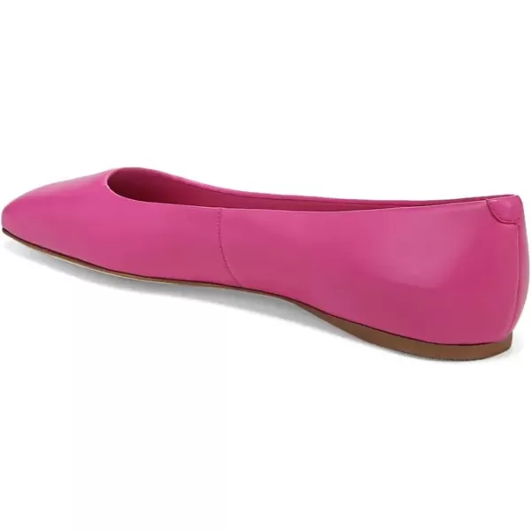 imageFSJ Women Square Closed Toe Flats Comfortable Soft Leather Ballet Flats Solid Slip On Daily Office Casual Shoes Size 415 USHot Pink