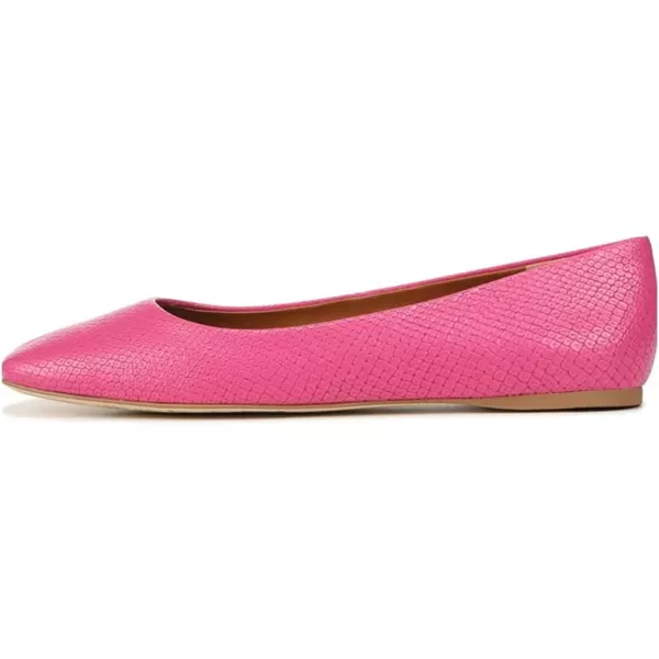 imageFSJ Women Square Closed Toe Flats Comfortable Soft Leather Ballet Flats Solid Slip On Daily Office Casual Shoes Size 415 USHot Pink Embossing