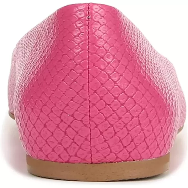 imageFSJ Women Square Closed Toe Flats Comfortable Soft Leather Ballet Flats Solid Slip On Daily Office Casual Shoes Size 415 USHot Pink Embossing