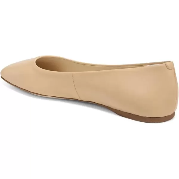 imageFSJ Women Square Closed Toe Flats Comfortable Soft Leather Ballet Flats Solid Slip On Daily Office Casual Shoes Size 415 USWheat
