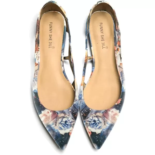 imageFSJ Women Classic Pointed Toe Flats Block Low Heel Pumps Irregular Cutout Slip on Shoes for Office Outfit Size 415 USBlossom