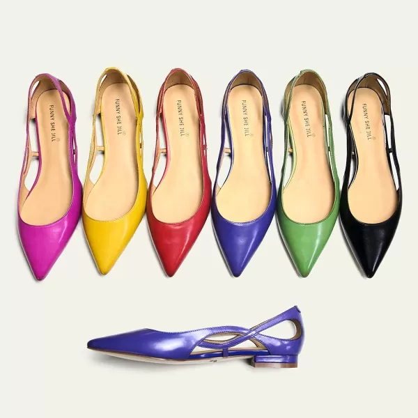 imageFSJ Women Classic Pointed Toe Flats Block Low Heel Pumps Irregular Cutout Slip on Shoes for Office Outfit Size 415 USGreen