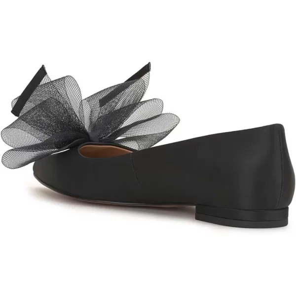 imageFSJ Women Classy Mesh Bowknot Ballet Flats Closed Toe Girls Daily Cozy Comfort Slip On Low Heel Dress Shoes Size 415 USBlack