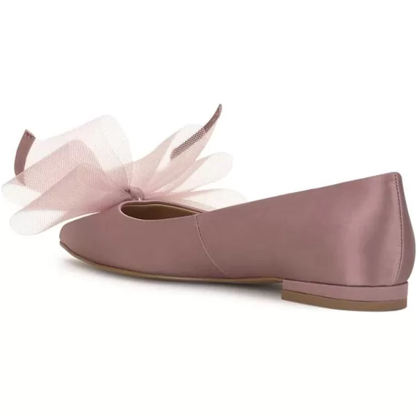 imageFSJ Women Classy Mesh Bowknot Ballet Flats Closed Toe Girls Daily Cozy Comfort Slip On Low Heel Dress Shoes Size 415 USMistyrose