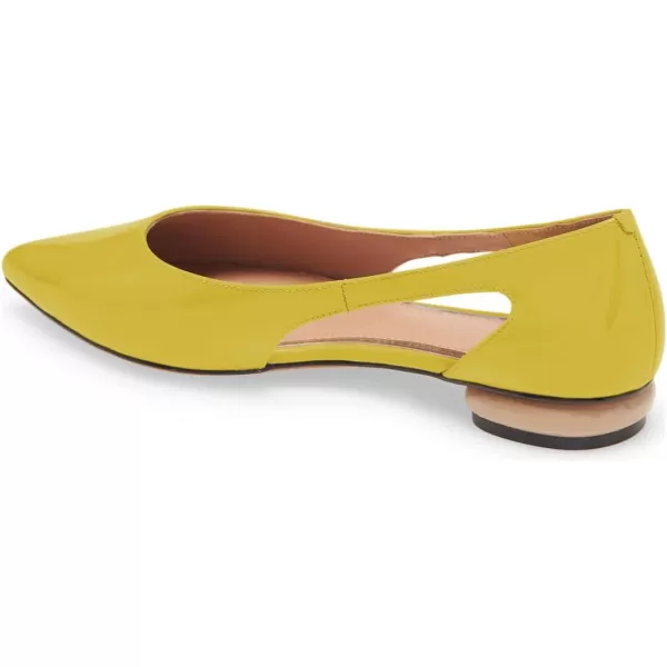 imageFSJ Women Stylish Bunished Flats Cut Out Fashion Flat Comfort Slip On Ballet Flat Walking Casual Dress Office Shoes Size 415 USLemon