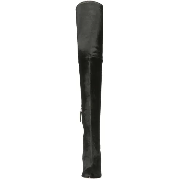 imageFSJ Women Over The Knee Boots Stiletto High Heels Pointed Toe Thigh High Boots Lace Up Stretch Zipper Shoe Size 415 M USBlack