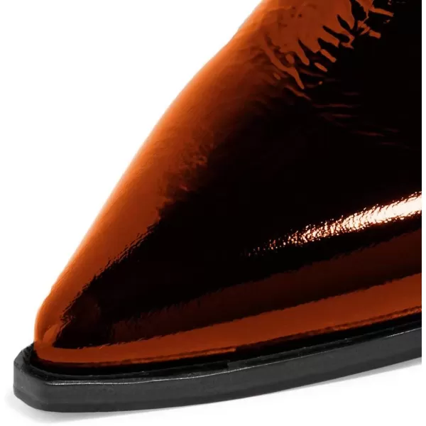imageWomen Chic Closed Toe Waterproof Chelsea Ankle Boots Chunky Low Heels Comfortable Shoes Size 415 USBrown