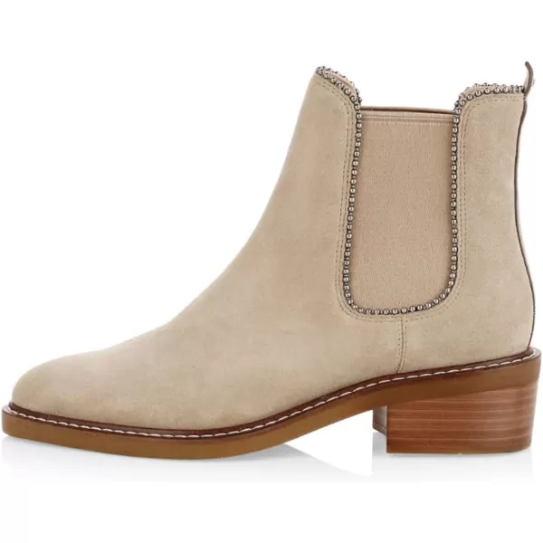 imageFSJ Women Chelsea Ankle Boots Closed Toe Chunky Block Low Heels Pull On Waterproof Shoes Size 415 USBeige