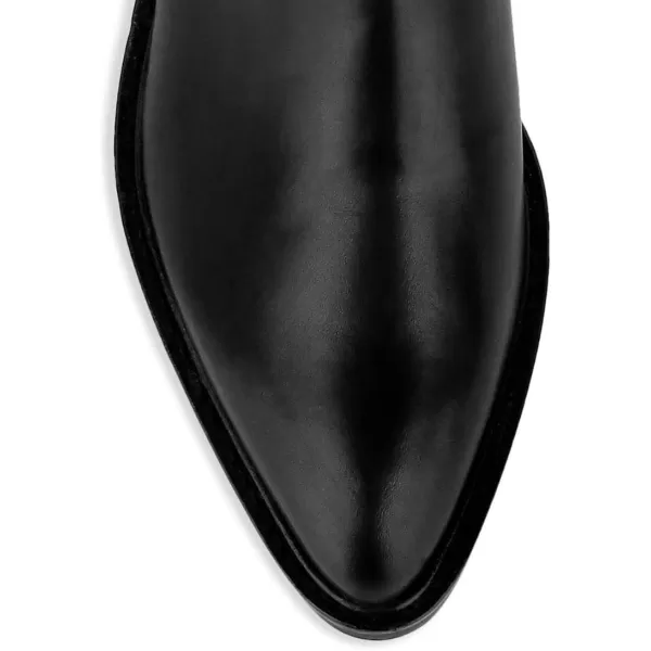 imageFSJ Women Chelsea Ankle Boots Closed Toe Chunky Block Low Heels Pull On Waterproof Shoes Size 415 USBlack Chains